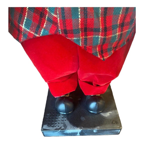 Vintage Animated Santa Claus 24” Figure Holding Candle Works - Picture 7 of 10